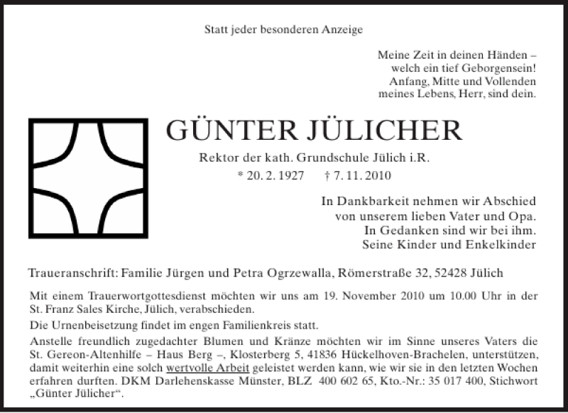 Traueranzeigen Von G NTER J LICHER Aachen Gedenkt traueranzeigen-von-g-nter-j-licher-aachen-gedenkt