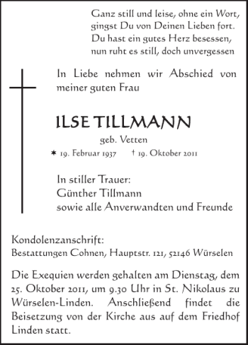 Traueranzeige von   von Super Sonntag / Super Mittwoch