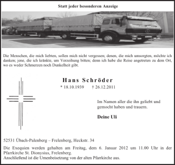 Traueranzeige von   von Aachener Zeitung / Aachener Nachrichten