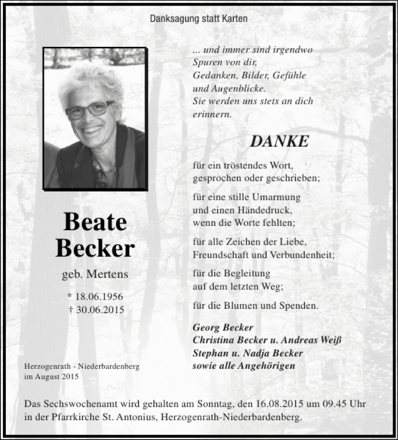 von Becker | Aachen gedenkt