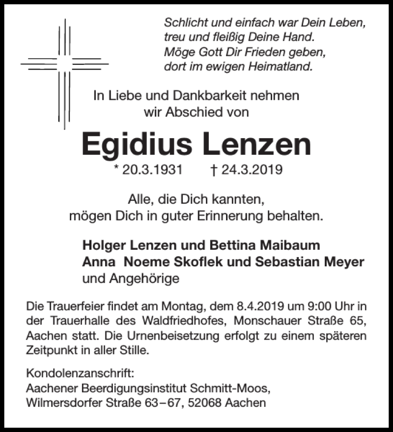 Lenzen Aachen Lenzen Aachen