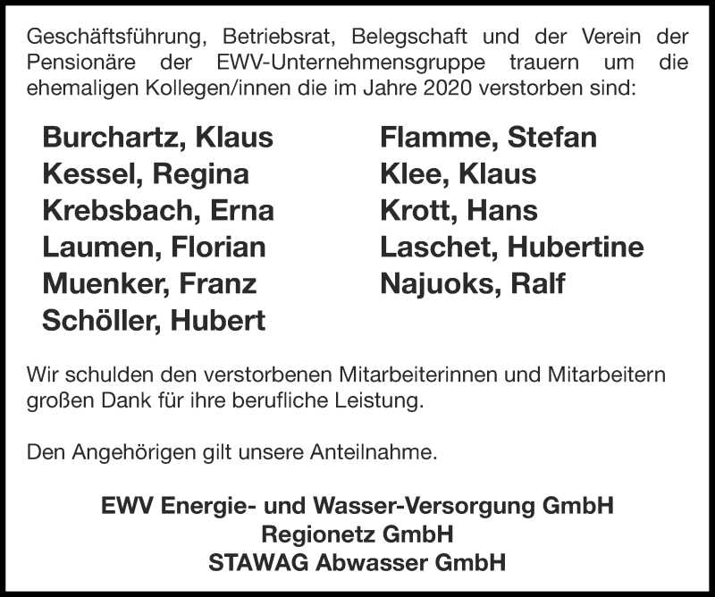  Traueranzeige für Florian Laumen vom 09.01.2021 aus Aachener Zeitung / Aachener Nachrichten