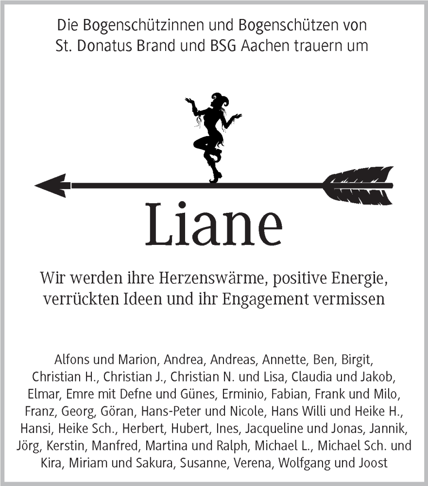  Traueranzeige für Liane Corinna Willems vom 20.11.2022 aus Zeitung am Sonntag