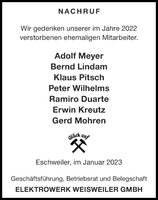 Traueranzeige von Im Gedenken  2022 von Zeitung am Sonntag