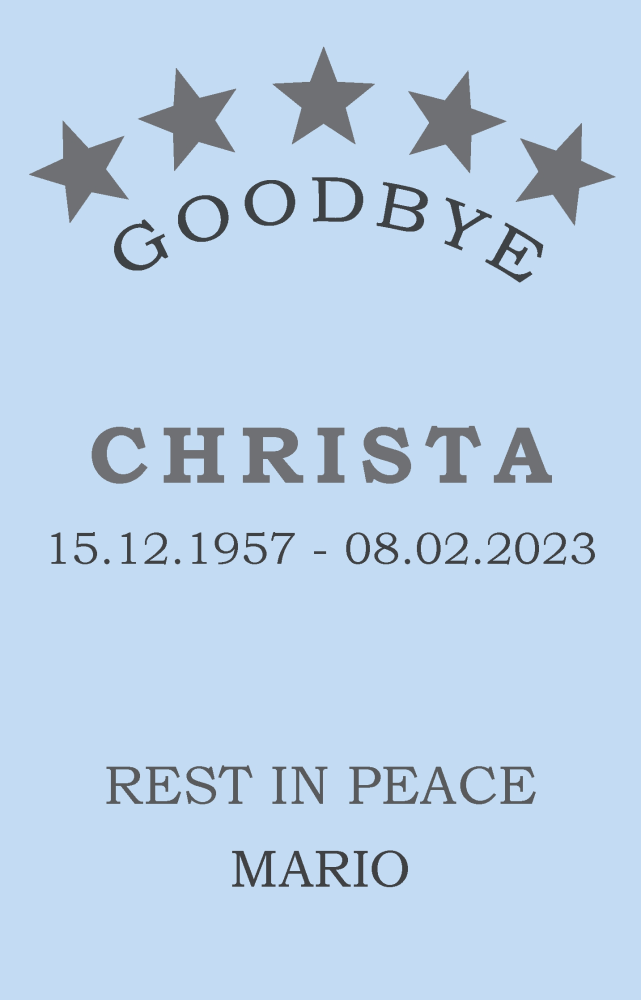  Traueranzeige für Christa  vom 18.02.2023 aus Aachener Zeitung / Aachener Nachrichten