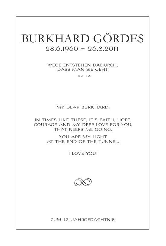 Traueranzeige von Burkhard Gördes von Aachener Zeitung