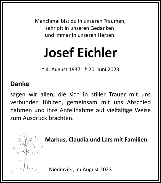 Traueranzeige von Heinz Mix von Zeitung am Sonntag