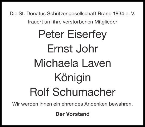 Traueranzeige von Totentafel vom 16.03.2024 von Aachener Zeitung