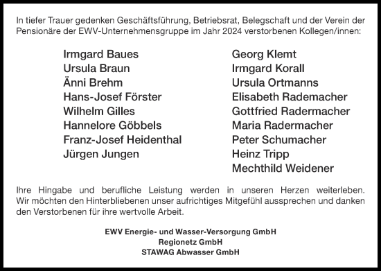 Traueranzeige von Totentafel vom 26.01.2025 von Zeitung am Sonntag